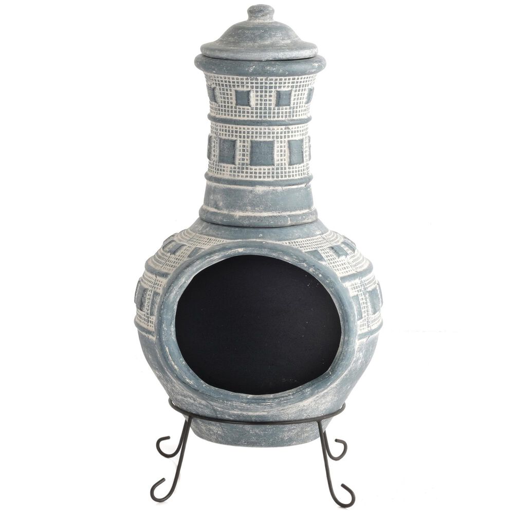 Alfresco Home Large Rilievo Chiminea in Blue Sky, , large