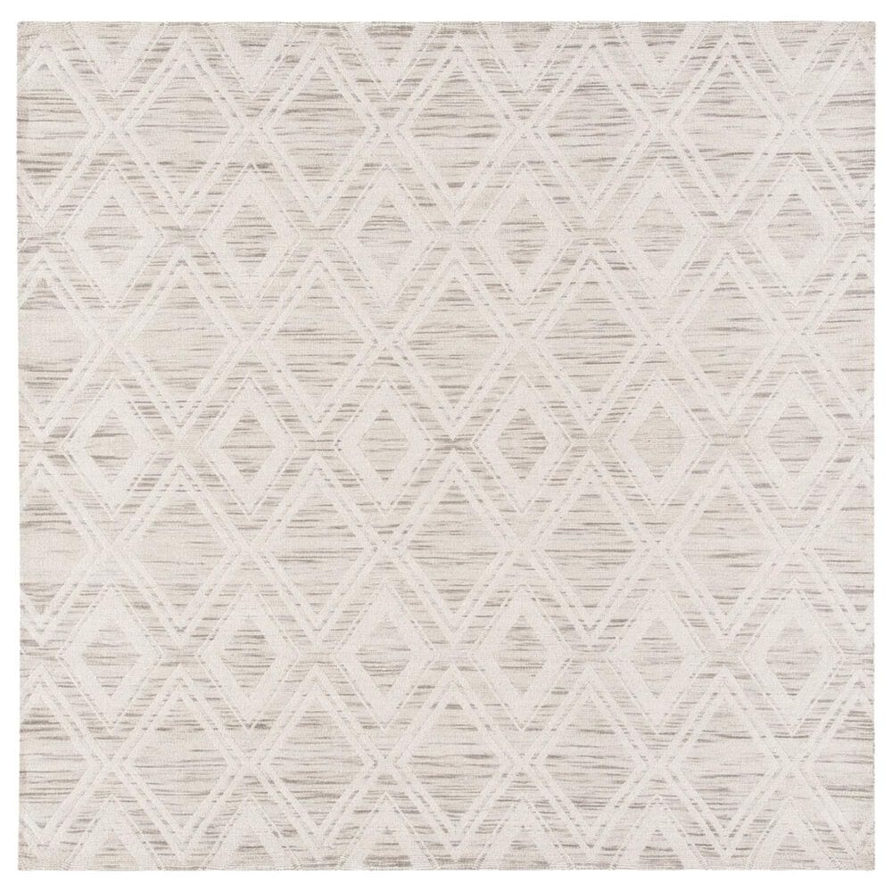 Safavieh Marbella Geometric 6" Square Light Brown and Ivory Area Rug, , large