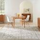 Nourison Luna 7"9" x 9"9" Ivory and Grey Area Rug, , large