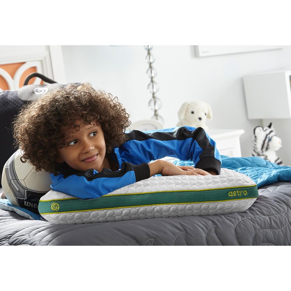 Bedgear Astro Kids Pillow with Pillowcase in White, , large
