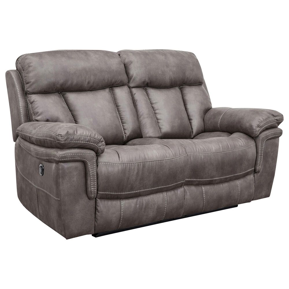 Blue River Estelle Power Reclining Loveseat in Gunmetal, , large