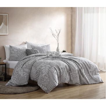 Hallmart Collectibles Impress 5-Piece Queen Comforter Set in Ivory and Gray, , large