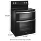 Whirlpool 6.7 Cu. Ft. Freestanding Electric Double Oven Range with Convection in Black, , large