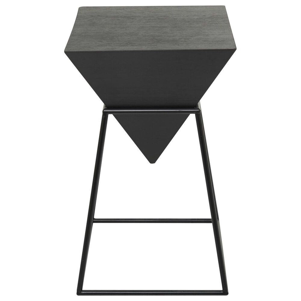 Maple and Jade Triangle End Table in Black, , large