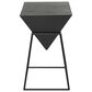 Maple and Jade Triangle End Table in Black, , large