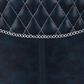 Linon Home Decor Elder 24" Counter Stool with Navy Cushion in Black, , large