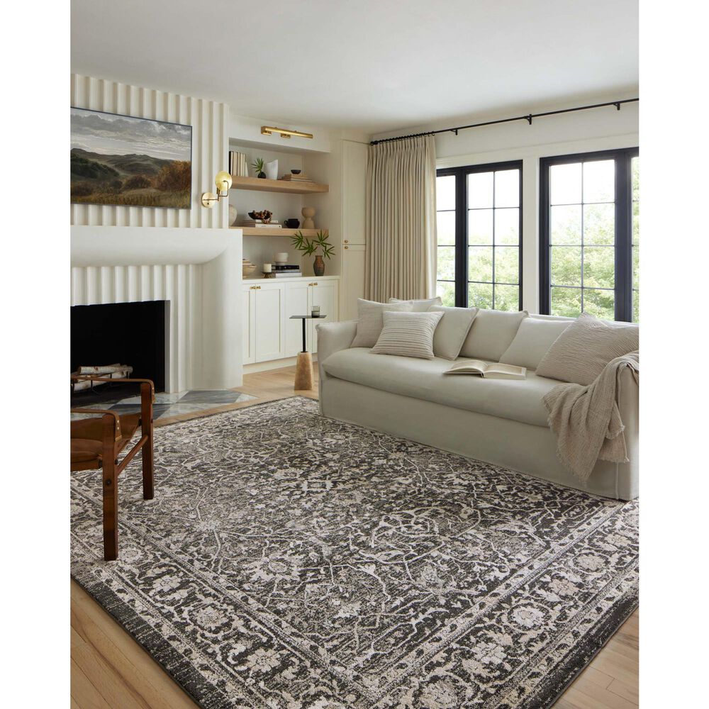 Loloi II Odette 5&#39;3&quot; x 7&#39;9&quot; Charcoal and Silver Area Rug, , large