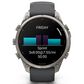 Garmin fenix 9 Pro Smartwatch 47mm Titanium with Graphite and Black Silicone Band, , large