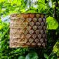 Allsop Soji Stella Drum Chevron Solar Lantern in Copper, , large