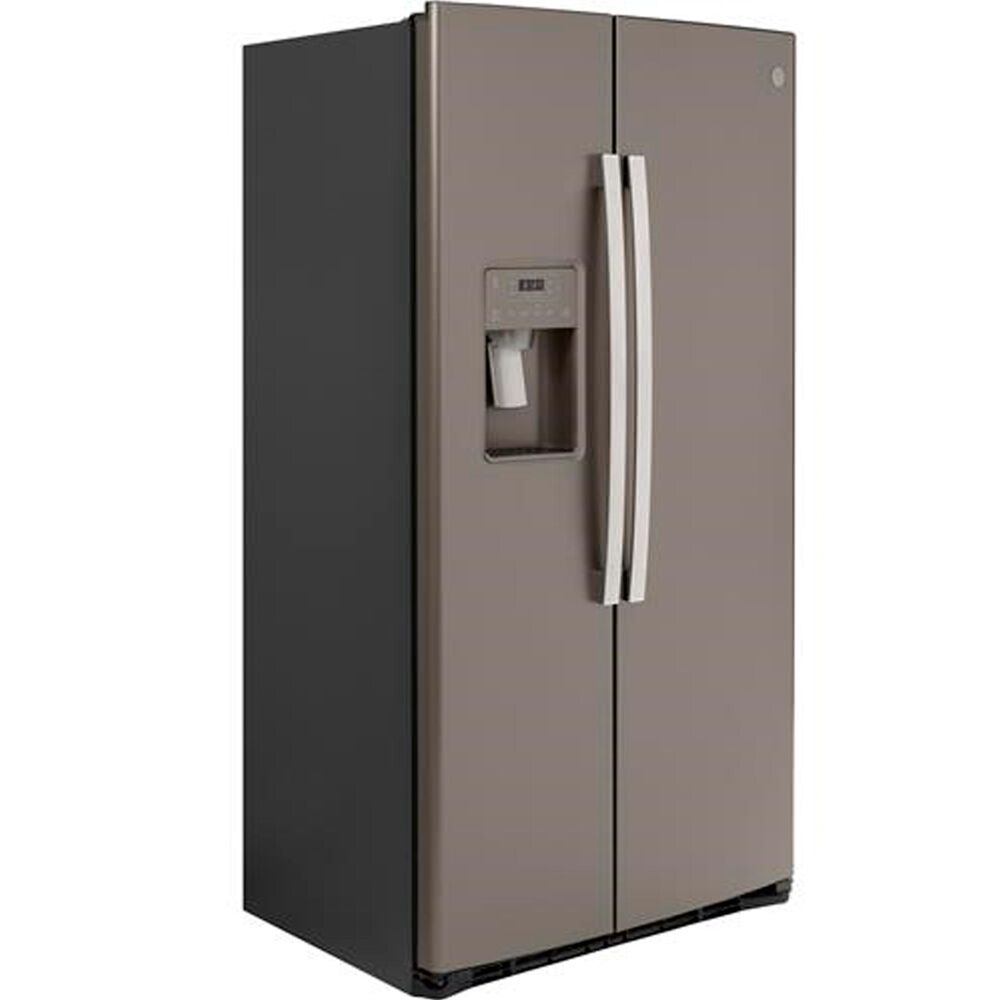 GE Appliances 21.8 Cu. Ft. Counter Depth Side by Side Refrigerator in Slate, , large