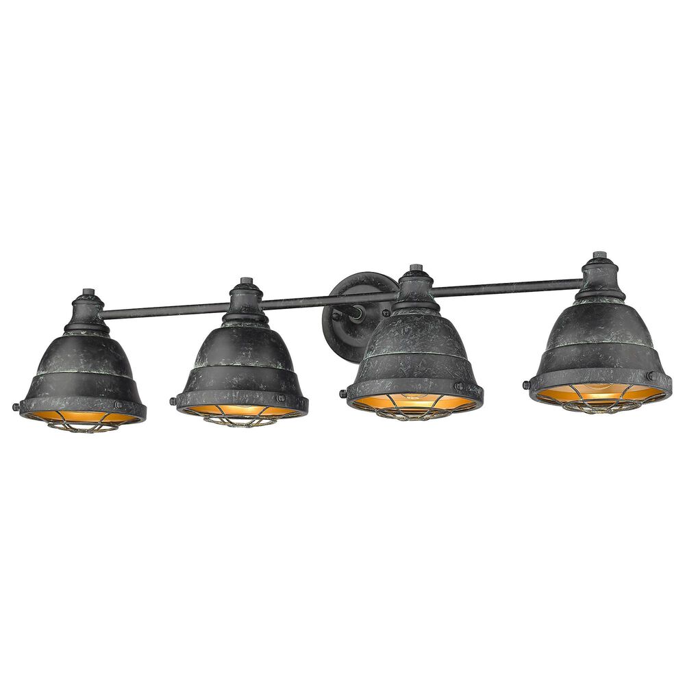 Golden Lighting Bartlett 4-Light Bath Vanity in Black Patina, , large