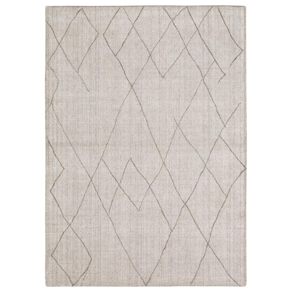 Karastan Tangier RG187-620 8' x 10' Tribal Diamond Silver Area Rug, , large