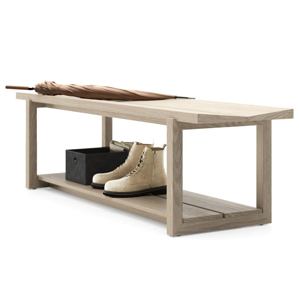 BDI Kava Storage Bench in Washed Oak, , large