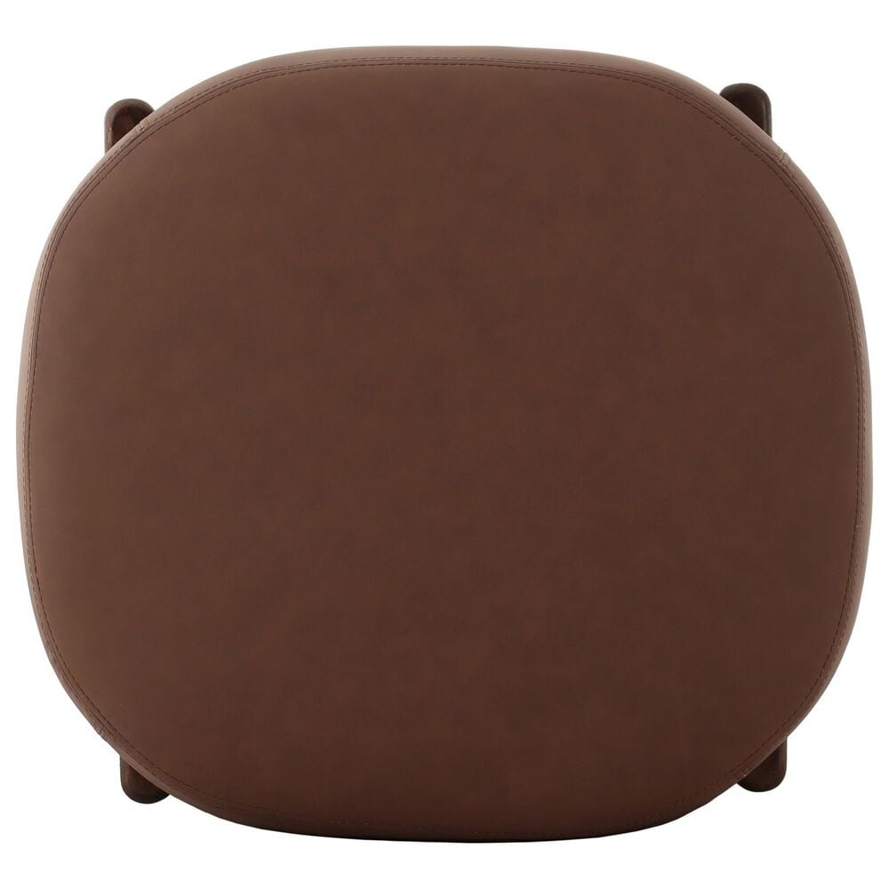 Four Hands Kirby Accent Stool in Maestro Cigar, , large