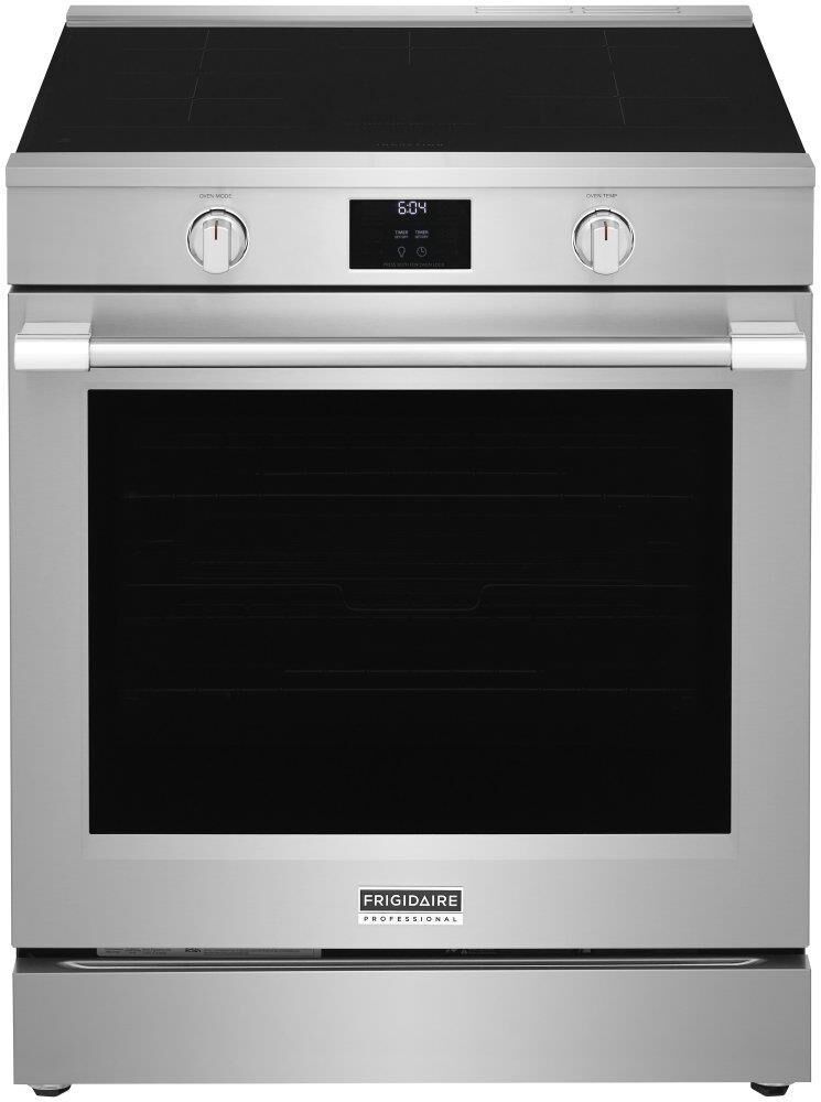 Frigidaire Professional 2-Piece Kitchen Package with 6.2 Cu. Ft. Induction Range and 1.9 Cu. Ft. Over-The-Range Microwave in Stainless Steel, , large