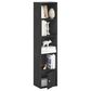 HOMLUX 5-Tier Shelf Bookcase with Door Storage Cabinet in Blackwood, , large