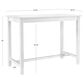 Linon Home Decor Claridge Counter Height Pub Table in Bright White - Table Only, , large