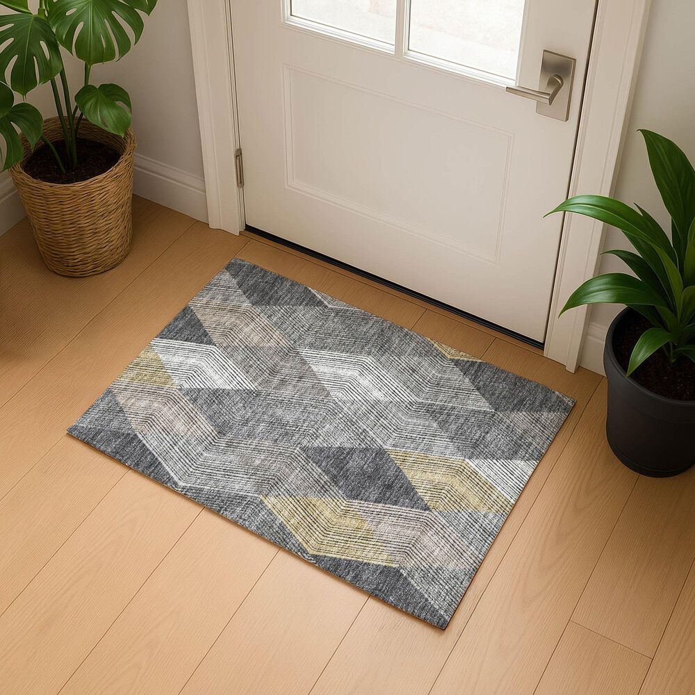Dalyn Rug Company The Reserve TR11 Charcoal 1&#39;8&quot; x 2&#39;6&quot; Indoor/Outdoor Area Rug, , large