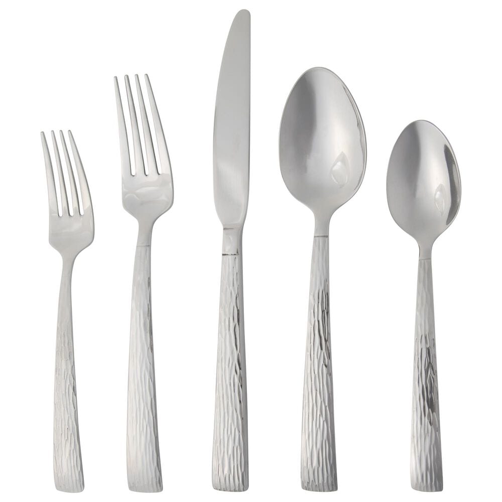 Gibson Home Cowper 20 Piece Flatware Set in Silver, , large