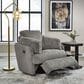 Ashley Tie-Breaker Manual Swivel Glider Recliner in Fog, , large