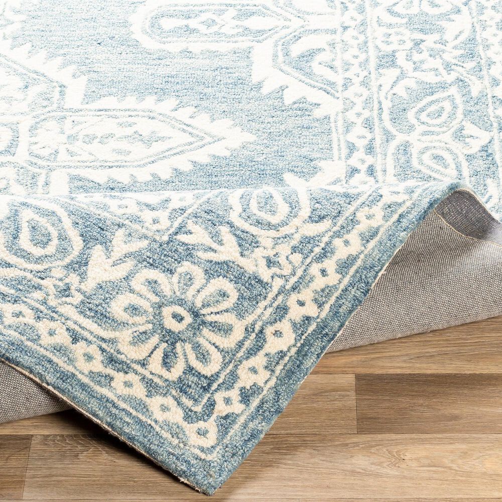 Surya Granada GND-2300 2'6" x 8' Pale Blue, Beige and Sky Blue Scatter Rug, , large