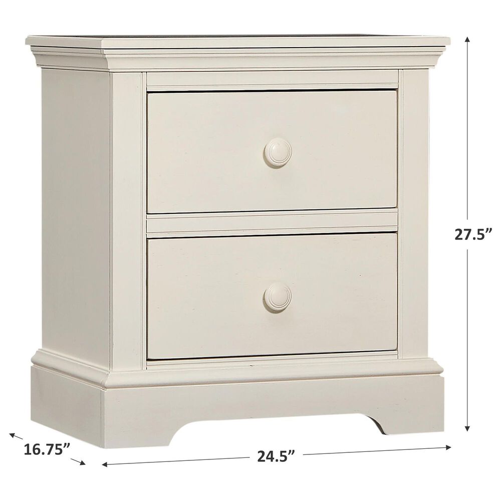 Eastern Shore Hanley 2-Drawer Nightstand in Chalk, , large