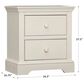 Eastern Shore Hanley 2-Drawer Nightstand in Chalk, , large