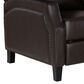 Linon Home Decor Portico Push Back Recliner in Chocolate, , large