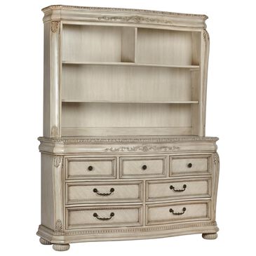 Munire Wessex 7-Drawer Double Dresser and Hutch in Seashell, , large