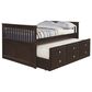 Forest Grove Twin Bed with Trundle in Dark Cappuccino, , large