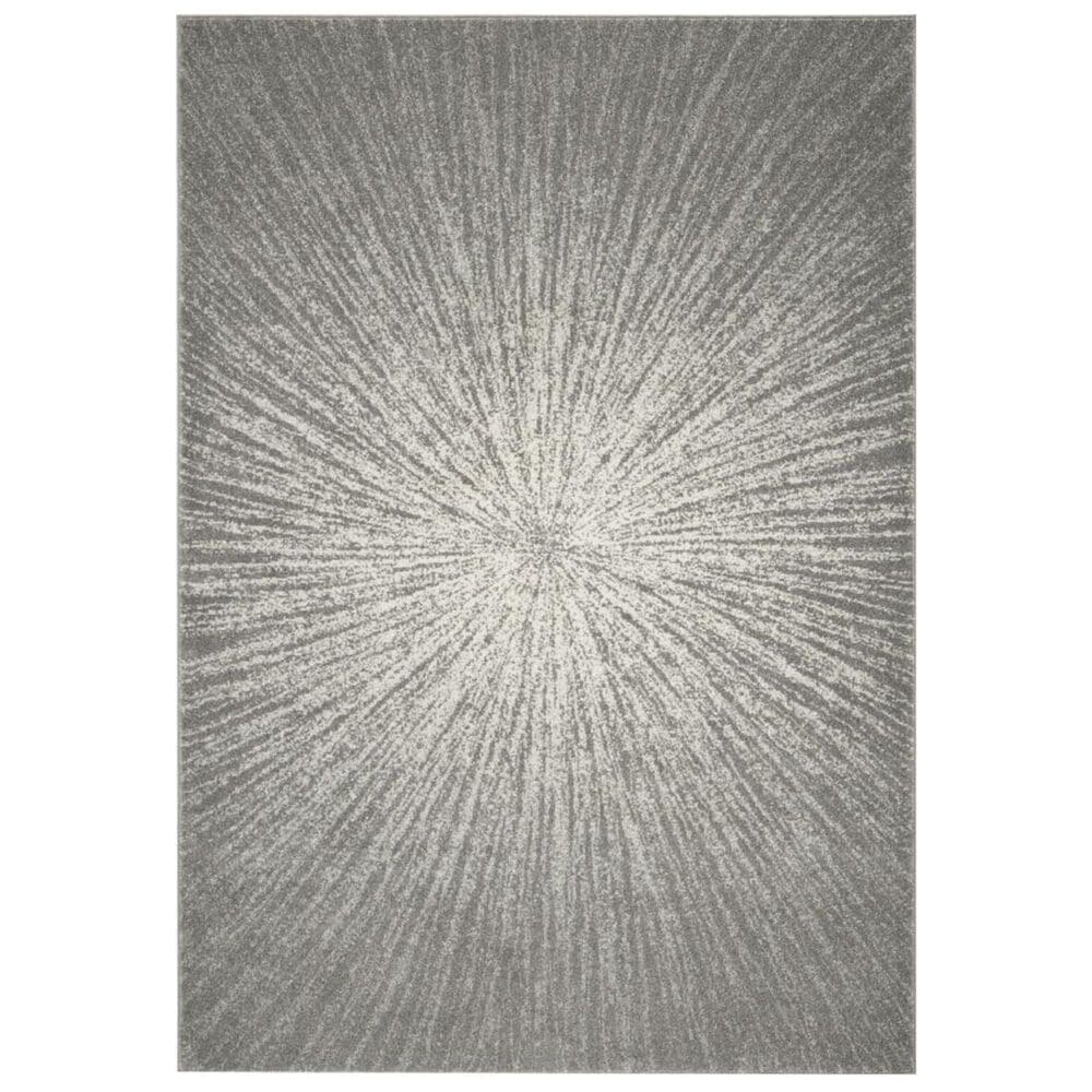 Safavieh Evoke EVK228H 5"1" x 7"6" Dark Grey and Ivory Area Rug, , large