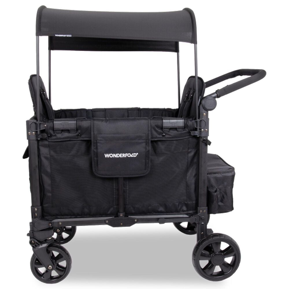 Wonderfold Elite Pro 2-Seater Stroller Wagon in Jet Black, , large