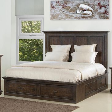 Samuel Lawrence Chatham Park King Storage Bed in Chattered Tobacco, , large