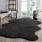 Safavieh Sheep Shag SSG101C 5" x 8" Charcoal Area Rug, , large