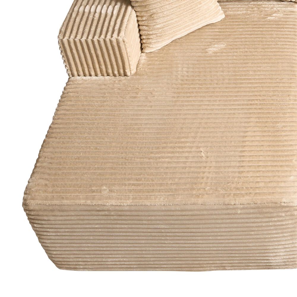 HOMLUX Sectional Sofa, with High-Density Foam and Comfortable Seating in Beige, , large