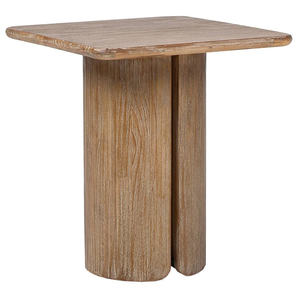 Jennifer Taylor Home Sonoma End Table in Rustic Greige Brown, , large