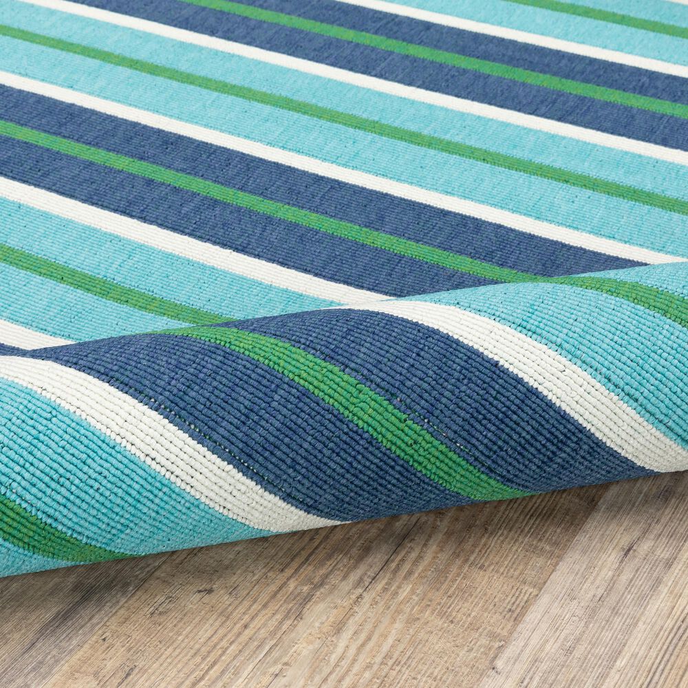 Oriental Weavers Meridian 9652F 2&#39;3&quot; x 7&#39;6&quot; Blue Runner, , large