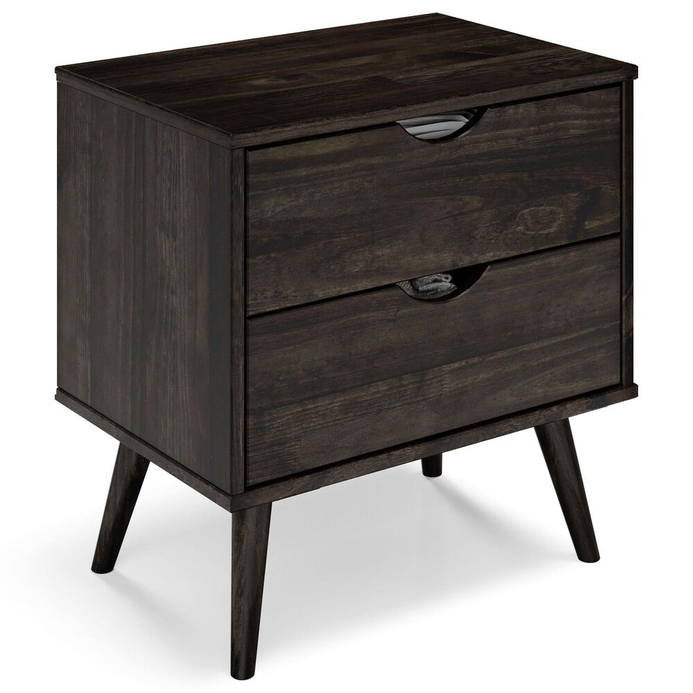 Forest Grove Sleepless 2 Drawer Nightstand in Urban Walnut, , large