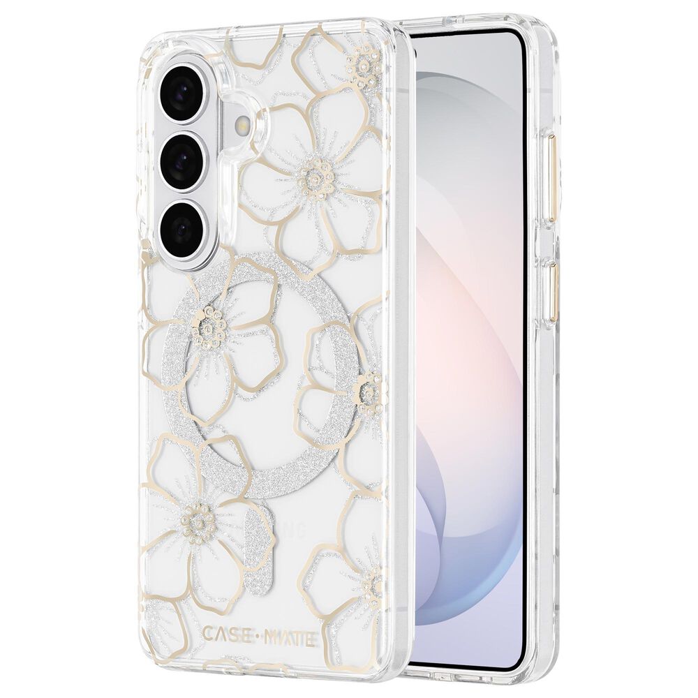 Case-Mate Floral Gems Case with Magnet for Samsung Galaxy S26 in Gold, , large