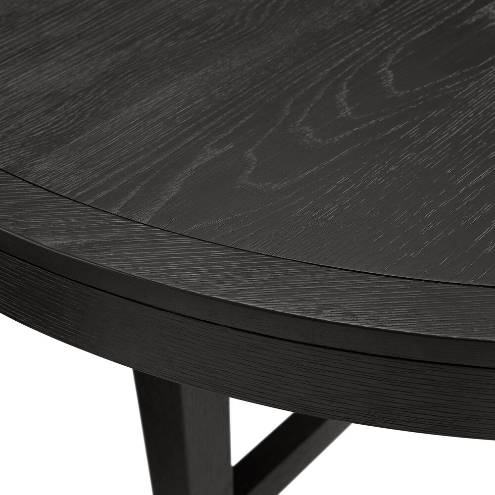 Mayberry Hill Versailles Round Dining Table in Black - Table Only, , large