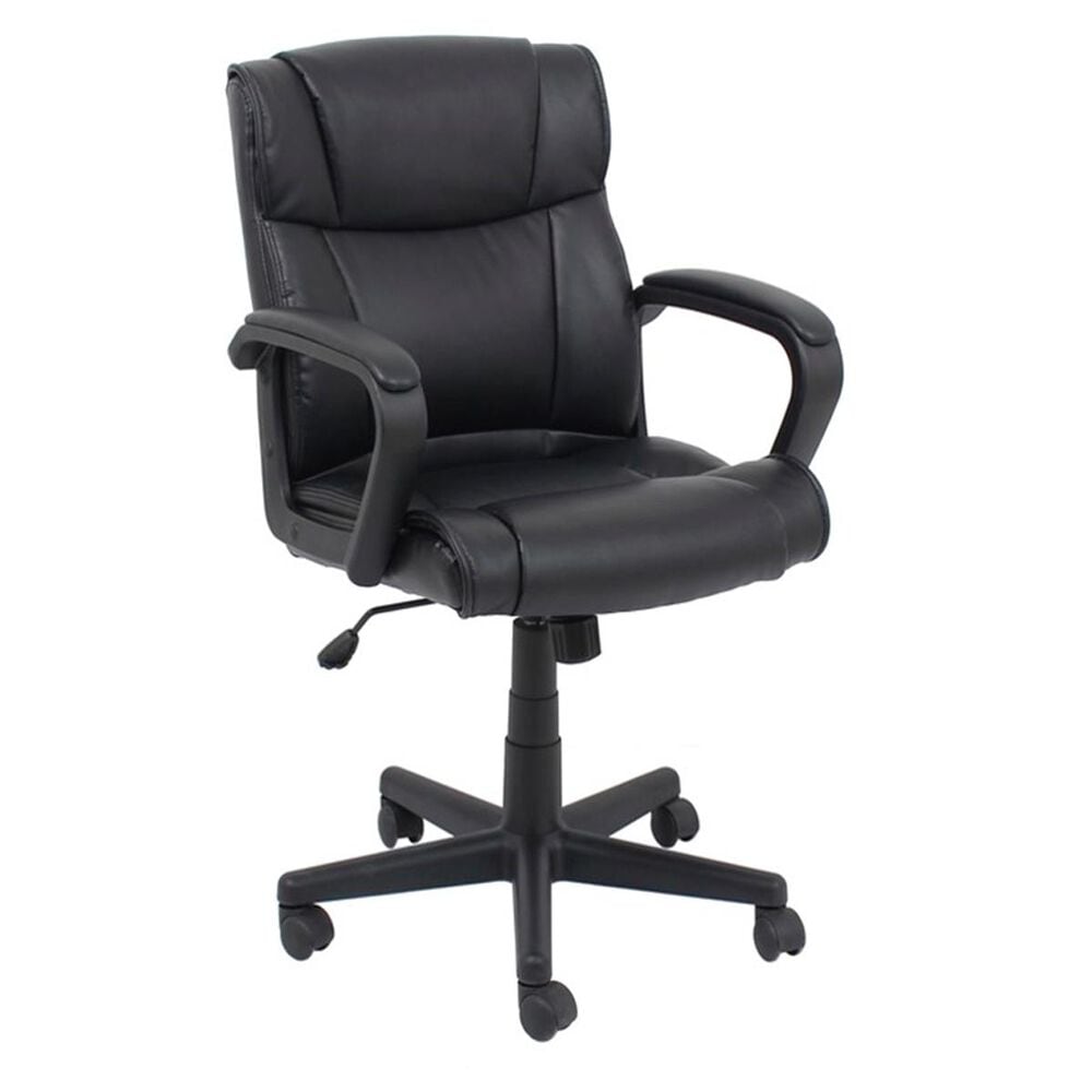 Global Seating Mid-Back Manager Chair in Midnight Black, , large