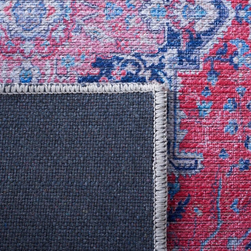 Safavieh Serapi SEP323 6&#39;7&quot; Square Red and Navy Area Rug, , large