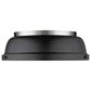 Golden Lighting Duncan 14" Flush Mount in Pewter and Matte Black, , large