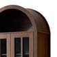 HOMLUX 71" Arched Curved Storage Cabinet in Walnut, , large