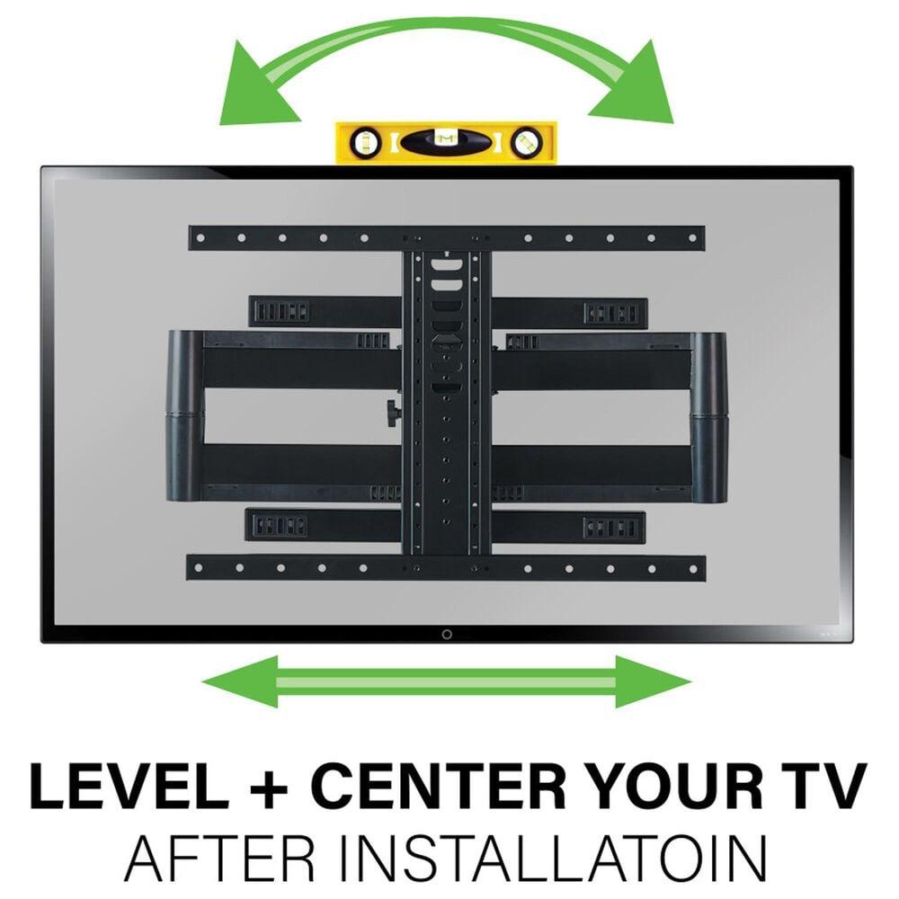 Sanus Full-Motion Wall Mount for 42" - 90" TVs in Black, , large