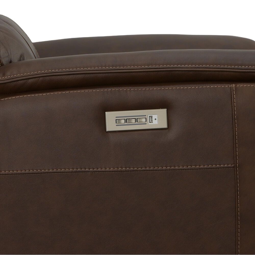 Flexsteel Henry 2-Piece Power Reclining Sofa and Recliner in Burnt Umber Brown, , large