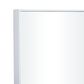 Maple and Jade 36" x 14" Rectangular Wood Wall Mirror with Thin Frame in White, , large