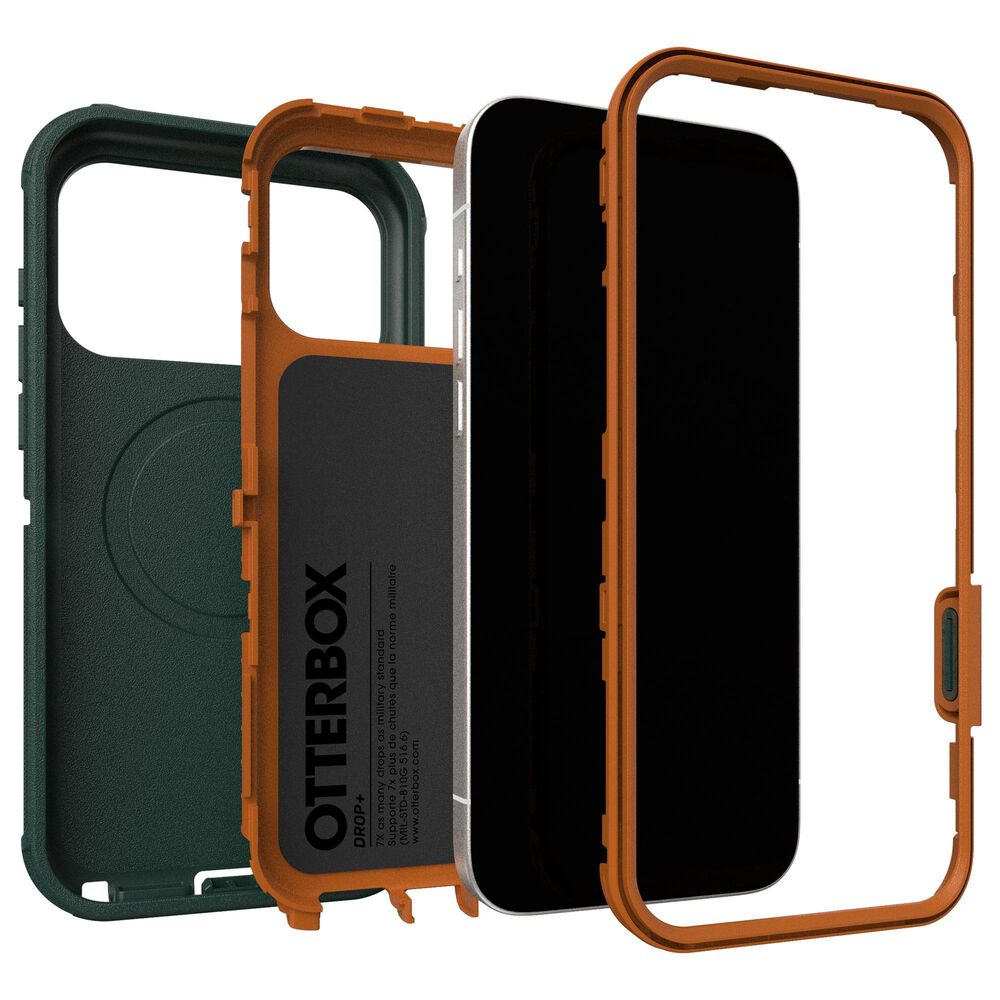 OtterBox Defender Pro MagSafe Case for iPhone 17 Pro Max in Green Intrigue, , large