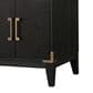Lexora Home Laurel 60" Double Bathroom Vanity in Black Oak with White Cultured Marble Top and Rectangular Sinks, , large