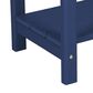 Hearth and Haven 3-Piece Outdoor Folding Adirondack Chair Set with Side Table in Navy Blue, , large